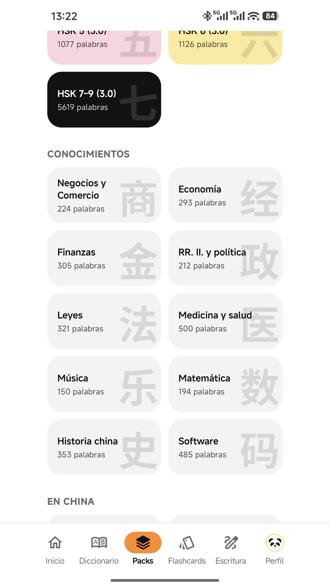 Packs temáticos de SanQ